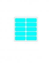 Self Adhesive Label 19mm X 50mm [Blue]